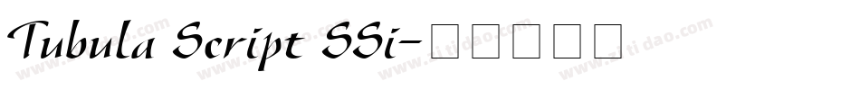Tubula Script SSi字体转换